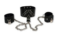 Ошейник с наручниками на длинной цепочке