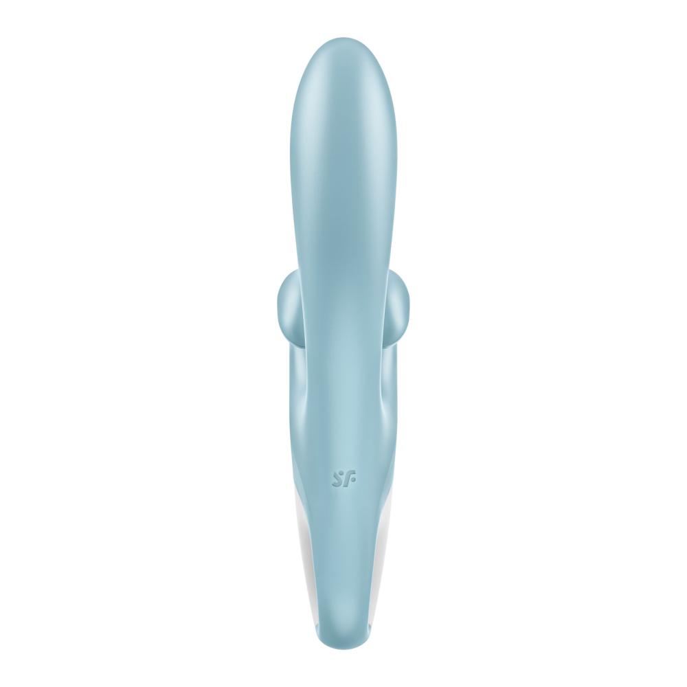 Вибратор-кролик Satisfyer Touch Me Blue, двойной отросток, 3 мощных мотора