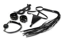 Набор БДСМ: Маска, Кляп, Плеть, Наручники и Трусики