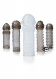 Набор насадок на пенис с вибропулей Vibrating Penis Sleeve Kit